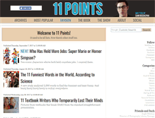 Tablet Screenshot of 11points.com